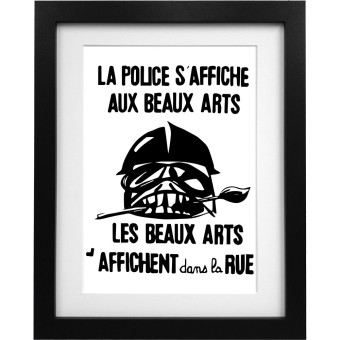 La Police S'Affiche Aux Beaux Arts... Art Print