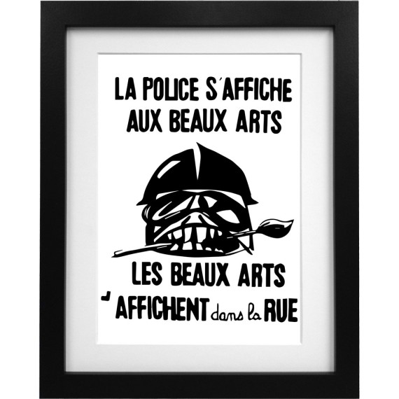 La Police S'Affiche Aux Beaux Arts... Art Print