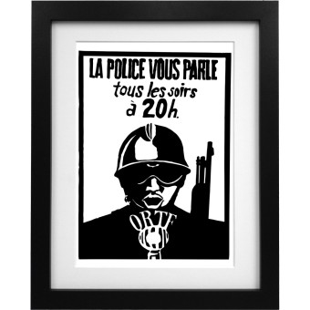 La Police Vous Parle Tous Les Soirs à 20h Art Print