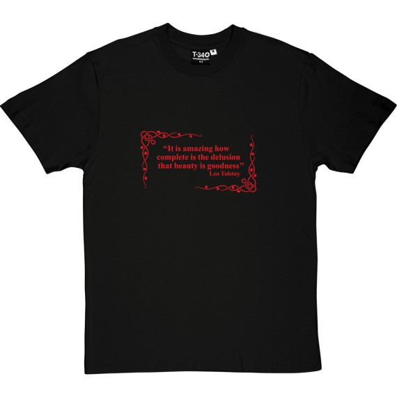 Leo Tolstoy Beauty Delusion Quote T-Shirt