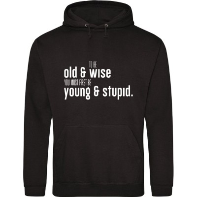To Be Old And Wise You Must First Be Young And Stupid