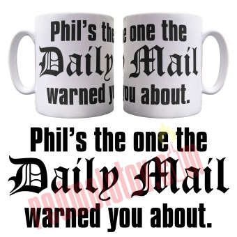 Personalised Daily Mail Ceramic Mug