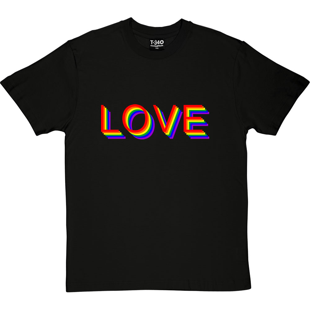 Rainbow Love T-Shirt | RedMolotov