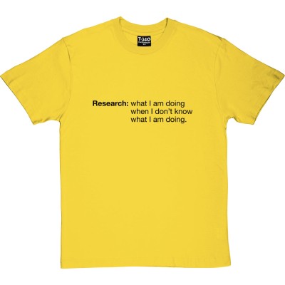 Research: What I Am Doing When I Don't Know What I'm Doing