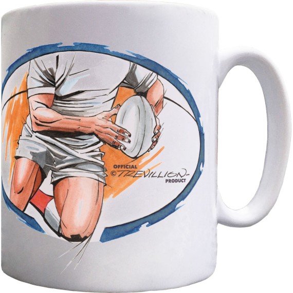 Rugby Running Ceramic Mug