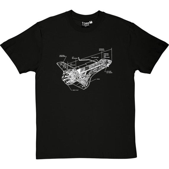 Space Shuttle Diagram T-Shirt