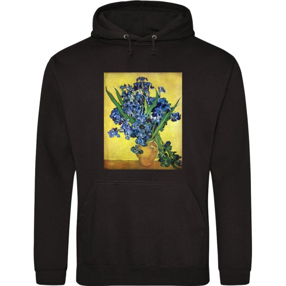 Van Gogh "Still Life: Vase with Irises Against a Yellow Background" T-Shirt