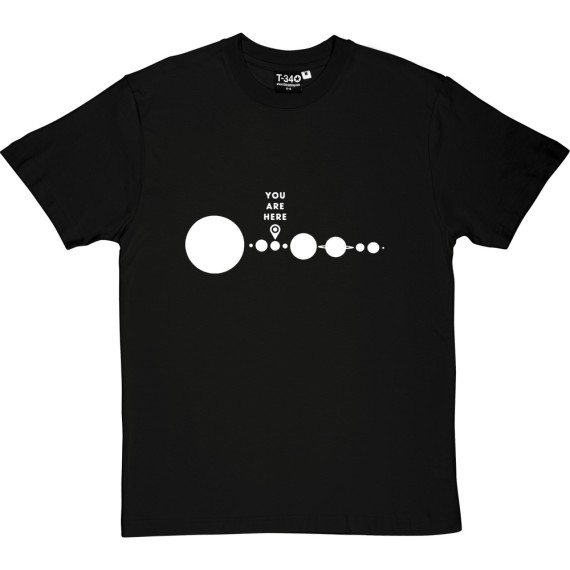 You Are Here (Solar System) T-Shirt