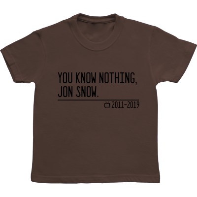 You Know Nothing, Jon Snow