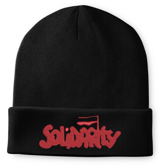 Solidarity Embroidered Beanie Hat