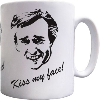 Alan Partridge "Kiss My Face" Ceramic Mug
