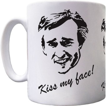 Alan Partridge "Kiss My Face" Ceramic Mug