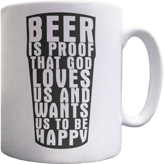 Benjamin Franklin "Beer" Quote Ceramic Mug