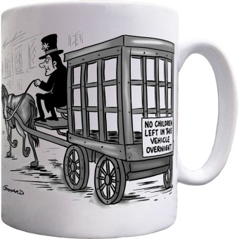 No Children Left In This Vehicle Overnight Ceramic Mug