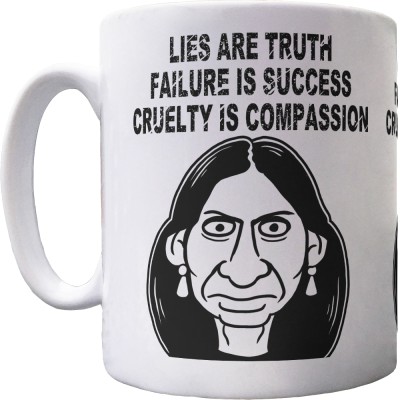 Suella Braverman "Cruelty is Compassion" Ceramic Mug