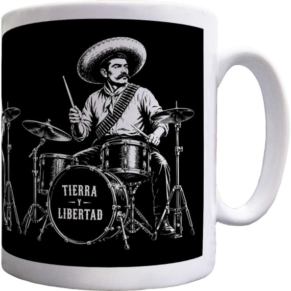 Emiliano Zapata Drummer Ceramic Mug