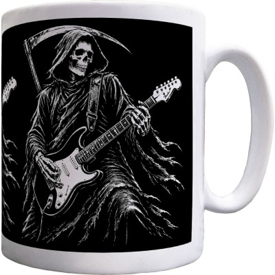 Grim Reaper Guitarist Ceramic Mug