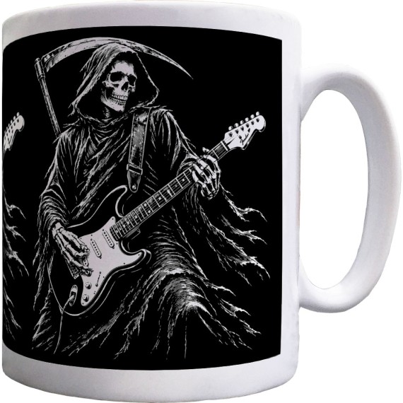 Grim Reaper Guitarist Ceramic Mug