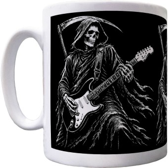 Grim Reaper Guitarist Ceramic Mug