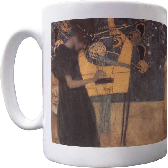 Gustav Klimt "Music I" Ceramic Mug
