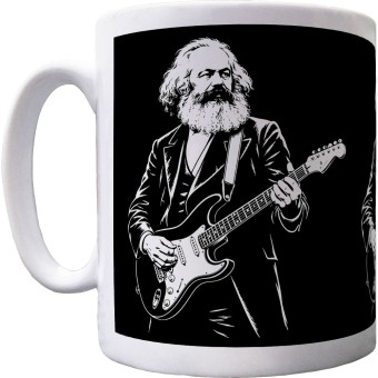 Karl Marx Guitarist Ceramic Mug