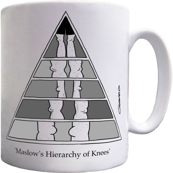 Maslow's Hierarchy of Knees Ceramic Mug