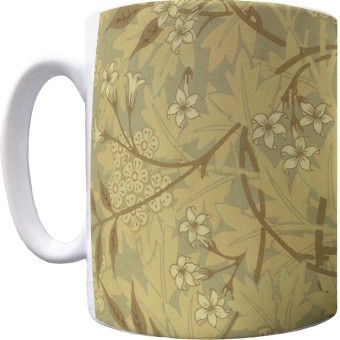 William Morris "Jasmine Wallpaper" Pattern Mug