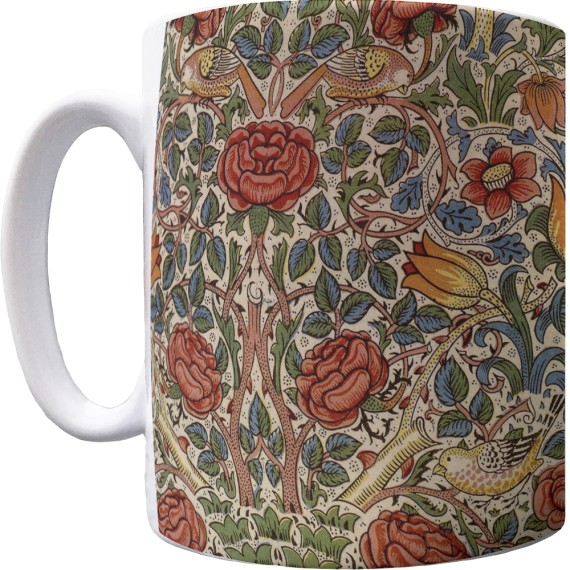 William Morris "Rose" Pattern Mug