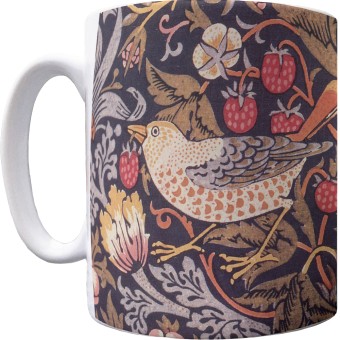 William Morris "Strawberry Thief" Pattern Mug