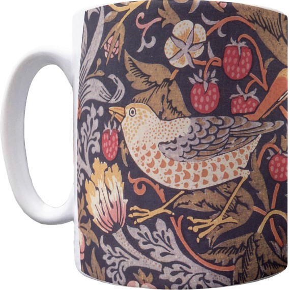 William Morris "Strawberry Thief" Pattern Mug
