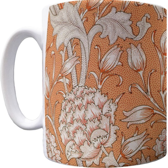 William Morris "Wild Tulip" Pattern Mug