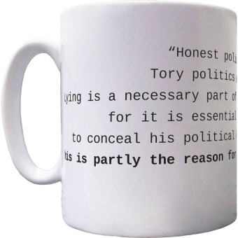 Nye Bevan "Honest Politics" Quote Ceramic Mug