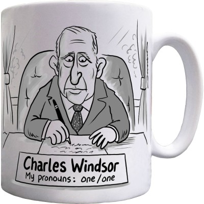Prince Charles Pronouns Ceramic Mug