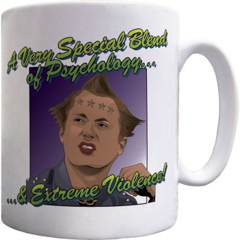 Vyvyan Basterd: "Psychology and Extreme Violence" Ceramic Mug