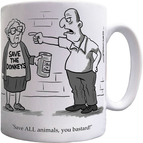 Save The Donkeys Ceramic Mug