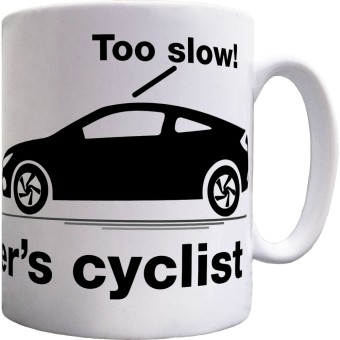 Schrödinger's Cyclist Ceramic Mug