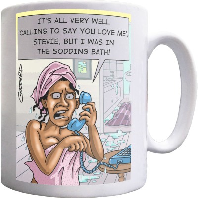 Stevie Wonder "I Was In The Sodding Bath" Ceramic Mug