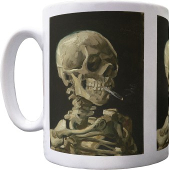 Van Gogh "Skull of a Skeleton with Burning Cigarette" Ceramic Mug
