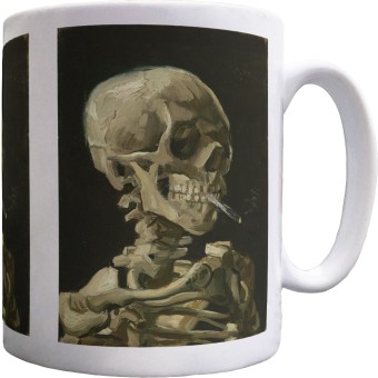 Van Gogh "Skull of a Skeleton with Burning Cigarette" Ceramic Mug