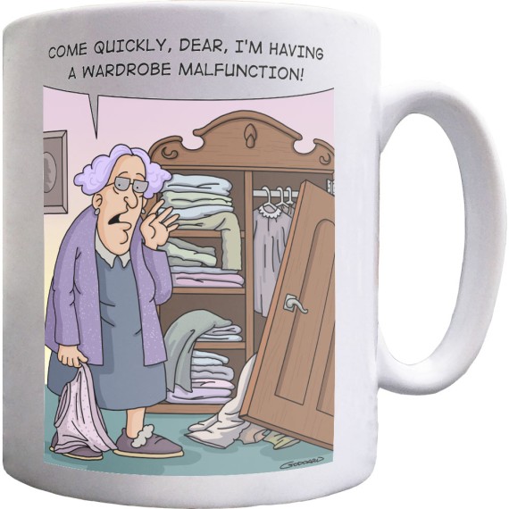 Wardrobe Malfunction Ceramic Mug