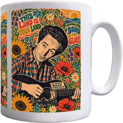 Woody Guthrie Poster Ceramic Mug