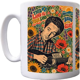 Woody Guthrie Poster Ceramic Mug