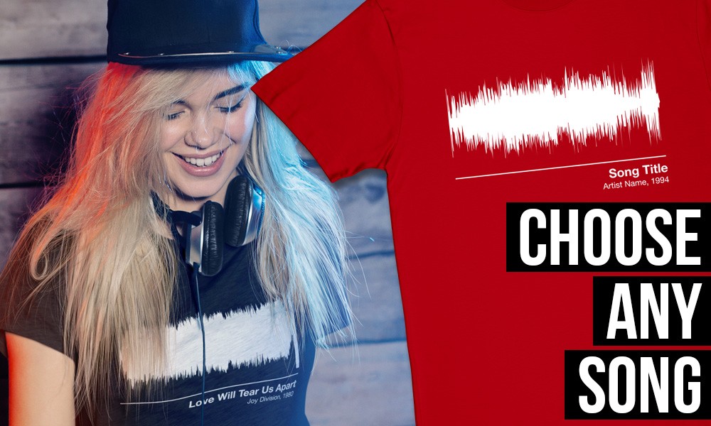 Your Favourite Song On A T-Shirt - Choose Any Song In The World!