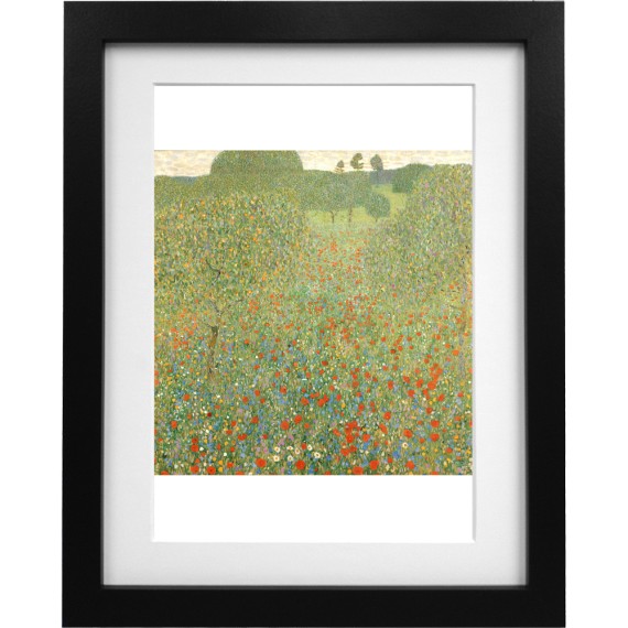 Gustav Klimt "Blooming Poppies" Art Print