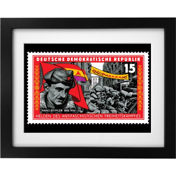 International Brigades Stamp Art Print