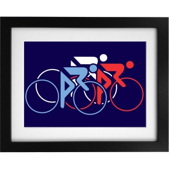 Tour De France Tricolor Art Print
