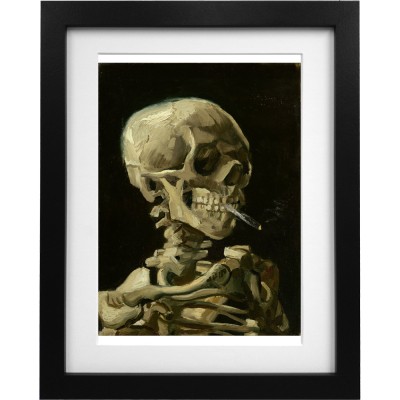 Van Gogh "Skull of a Skeleton with Burning Cigarette" Art Print