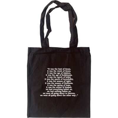 A Tale Of Two Cities Opening Lines Tote Bag
