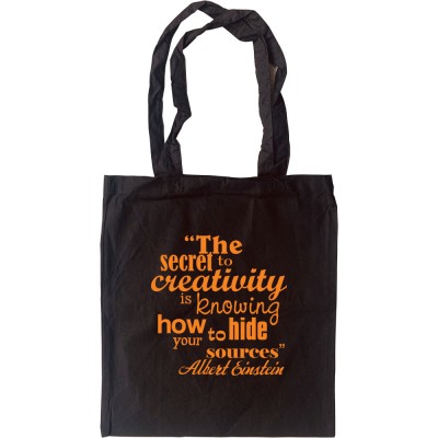 Albert Einstein "Creativity" Quote Tote Bag