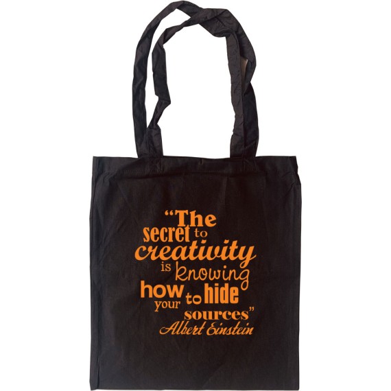 Albert Einstein "Creativity" Quote Tote Bag